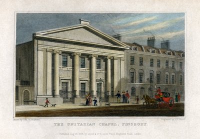 Üniteryen Şapeli, Finsbury, Londra, 1828 by Frederick James Havell