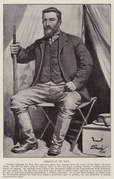 Christian De Wet (taş) by Frederick Judd Waugh