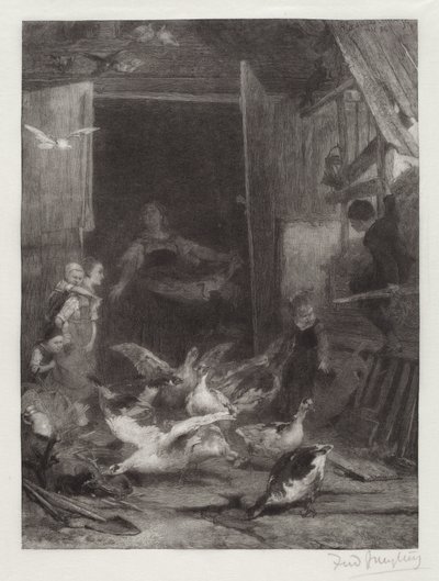 İsimsiz (Çiftlik Sahnesi) by Frederick Juengling