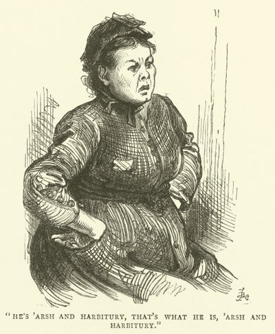 Oğlunu okula gönderememesi nedeniyle bir Okul Kurulu yetkilisi ile toplantıya çağrıldığı için kızgın bir kadın by Frederick L. Bernard