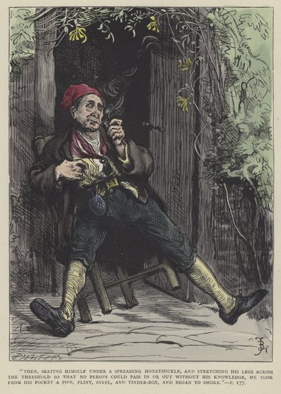 Barnaby Rudge için İllüstrasyon by Frederick L. Bernard