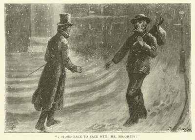 David Copperfield için İllüstrasyon by Frederick L. Bernard