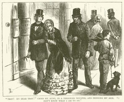 David Copperfield için İllüstrasyon by Frederick L. Bernard