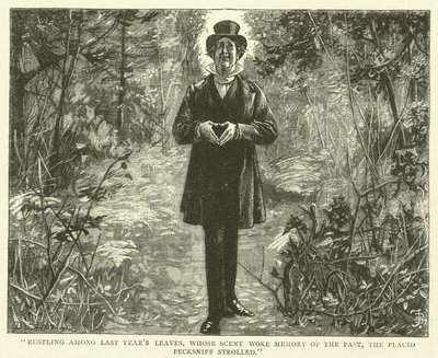 Martin Chuzzlewit için illüstrasyon by Frederick L. Bernard
