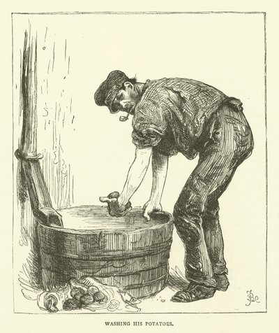 Patateslerini yıkamak by Frederick L. Bernard