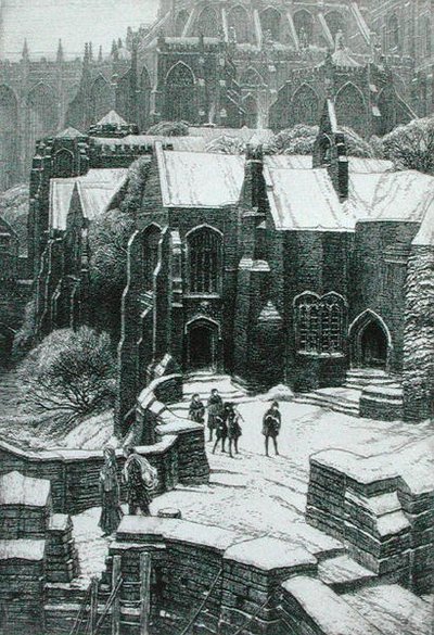 Almonry, Chipping Campden 1925 (gravür) by Frederick Landseer Maur Griggs