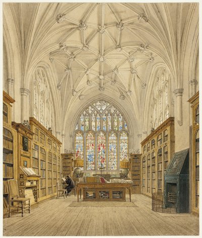 Winchester Koleji Kütüphanesi by Frederick Mackenzie