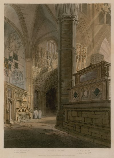 Kuzey Doğu Bölgesi, Westminster Abbey, Londra by Frederick Mackenzie
