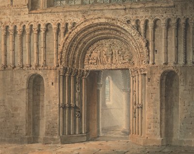 Batı Kapısı, Rochester Katedrali, Kent by Frederick Mackenzie