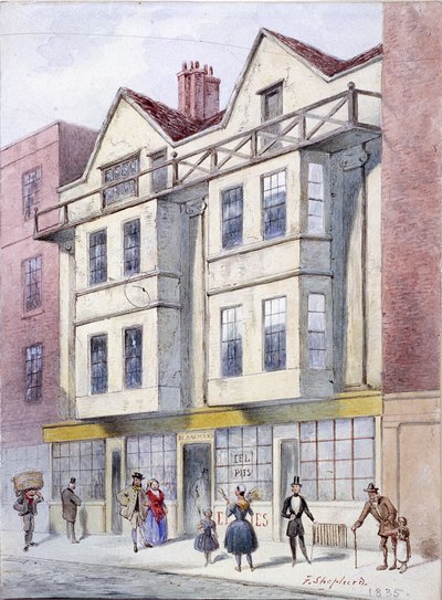 Fleet Caddesi, Londra, 1835 by Frederick Napoleon Shepherd
