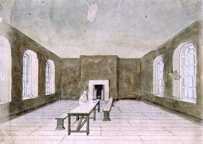 Mahkum Odası, Newgate Hapishanesi (suluboya) by Frederick Nash
