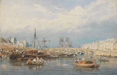 Notre Dame ile Seine by Frederick Nash