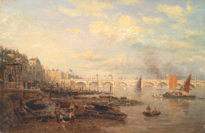 Somerset House'dan Thames ve Waterloo Köprüsü by Frederick Nash