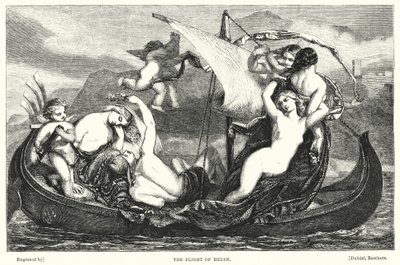 Helen'in Uçuşu (gravür) by Frederick Richard Pickersgill