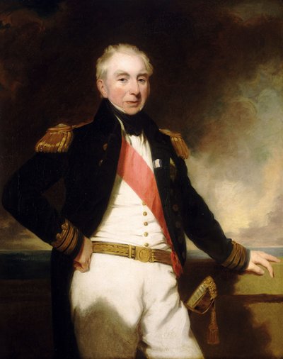Amiral Sir Robert Stopford (1768-1847), 19. yüzyılın başlarından ortalarına kadar (tuval üzerine yağlıboya) by Frederick Richard Say