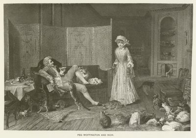 Peg Woffington ve Zengin by Frederick Smallfield