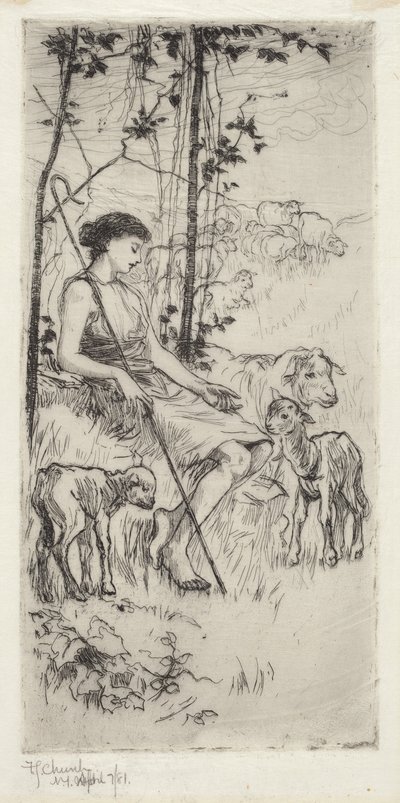 pastoral by Frederick Stuart Church