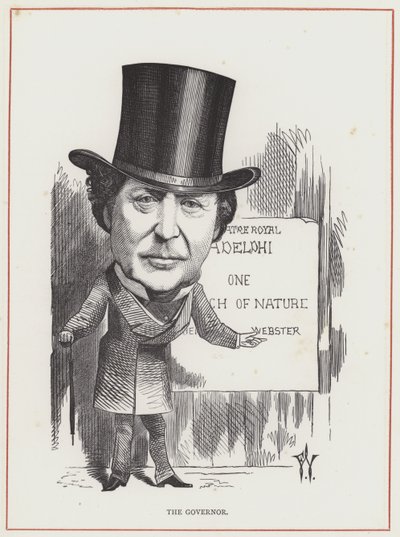 Benjamin Webster, oyuncu by Frederick Waddy