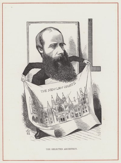 George Edmund Caddesi, Mimar, Yeni Hukuk Mahkemeleri by Frederick Waddy