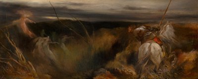 The Haunted Glen, the Intruder (tahta üzerine yağlıboya) by Frederick Weekes