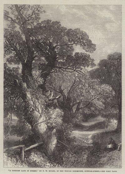 A Country Lane in Surrey  by Frederick William Hulme