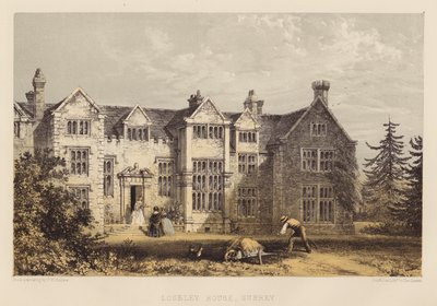 Loseley Evi, Surrey (aquatint) by Frederick William Hulme