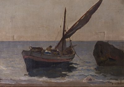 Kıyıdaki Tekneler, 20. yüzyılın başlarında by Frederick William Jackson