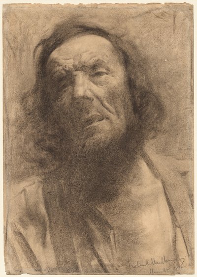 Bir Adamın Başı, 1884. by Frederick William MacMonnies