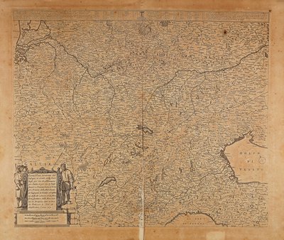 Orta-Kuzey Avrupa ve Kuzey İtalya, Harita Frederik de Wit, Amsterdam, Bakır gravür by Frederick de Wit