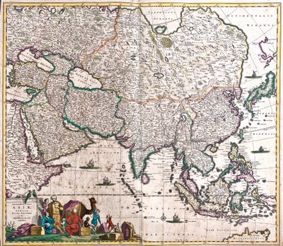 Asya Haritası (gravür by Frederick de Wit
