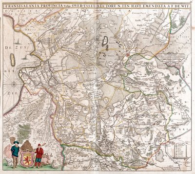 Transilvanya Eyaleti (Romanya) Haritası (gravür by Frederick de Wit