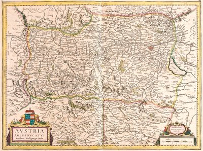 Avusturya Arşidükü Haritası (gravür by Frederick de Wit