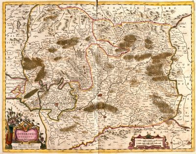 Lorraine Dükalığı Haritası (Fransa) (gravür by Frederick de Wit