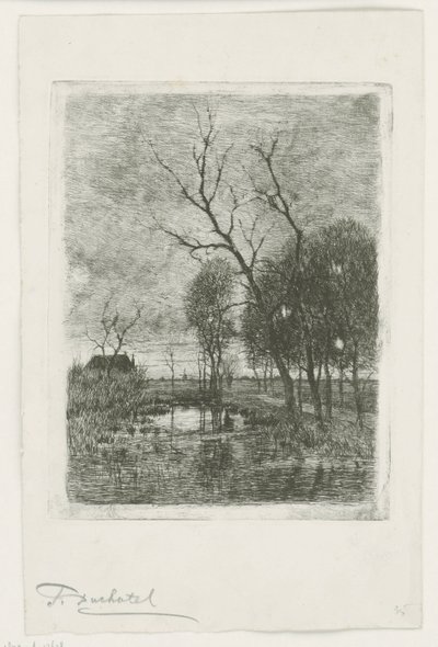 alacakaranlık by Fredericus Jacobus van Rossum du Chattel (signed by artist)