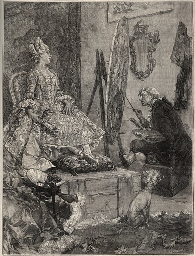 Francois Boucher (1703-1770), Pompadour Markizi Jeanne Antoinette Poisson