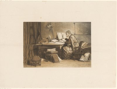Çalışmasında bilim adamı by Frederik Hendrik Weissenbruch