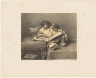 Resimli kitap olan çocuk by Frederik Hendrik Weissenbruch