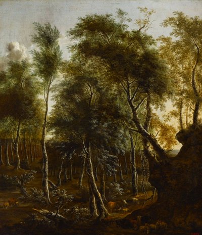Ormanlık bir manzara by Frederik de Moucheron