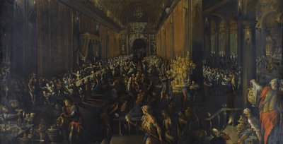 Belşatsar Bayramı, 1596 by Frederik van Valckenborch