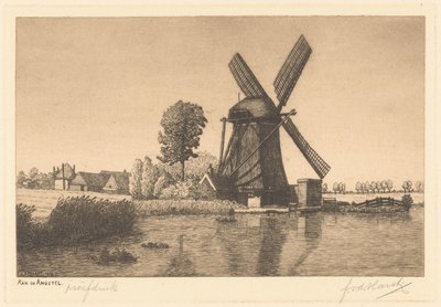 Korkuda (nesnedeki orijinal başlık) by Frederik van der Harst (signed by artist)