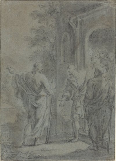 Rakamlar (Mesih Havarilerden Birini mi Çağırıyor?) by French 17th Century