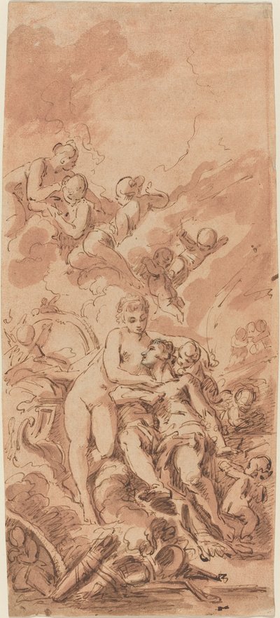 Vulkan Demirhanesinde Venüs by French 18th Century