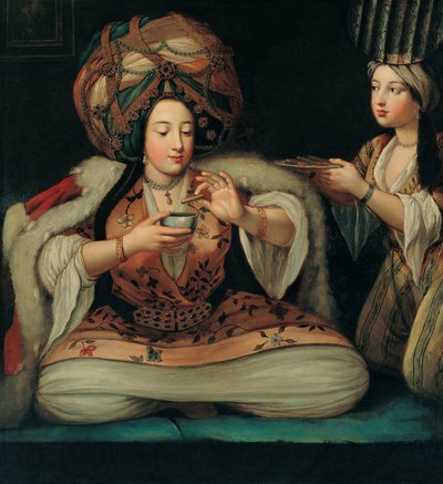 Kahve Keyfi, 18. Yüzyıl Başı. by French Master