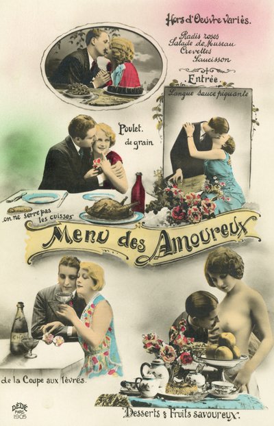 Aşıklar için bir menü (renkli fotoğraf) by French Photographer