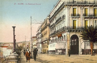 Cezayir, Cezayir, Le Boulevard Carnot by French Photographer