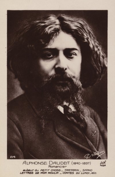 Alphonse Daudet (1840-1897), Fransız romancı by French Photographer