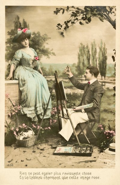 Güllü güzel kız boyama sanatçı by French Photographer