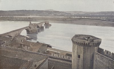 Avignon, Tahkimatlar ve Pont Saint Benezet by French Photographer