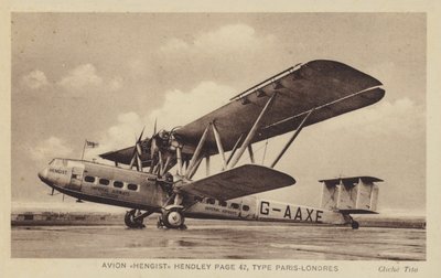 Avion Hengist Hendley Sayfa 42, Tip Paris-Londres by French Photographer