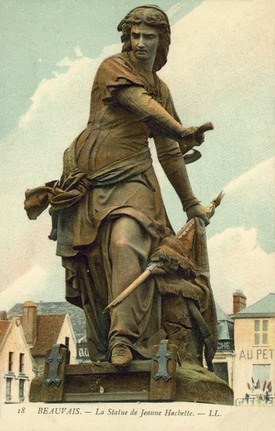 Beauvais, Jeanne Hachette heykeli (renkli fotoğraf) by French Photographer